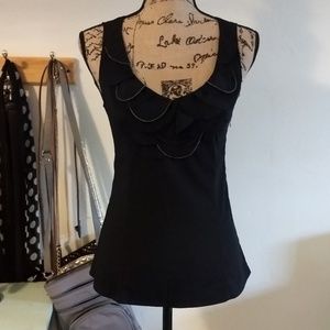 Beautiful Express XS Black Sleeveless Blouse